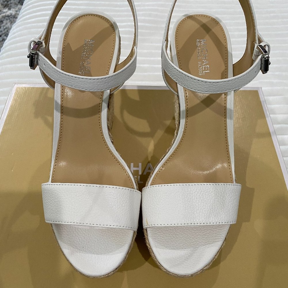 Michael Kors Leather Wedges